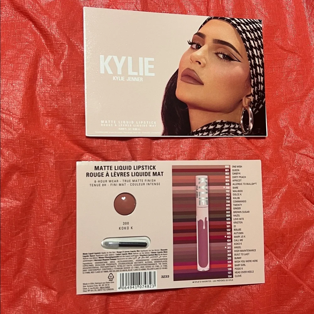 NWT 12 Kylie tarte Estée Lauder nas milk & Natasha denona color match cards
